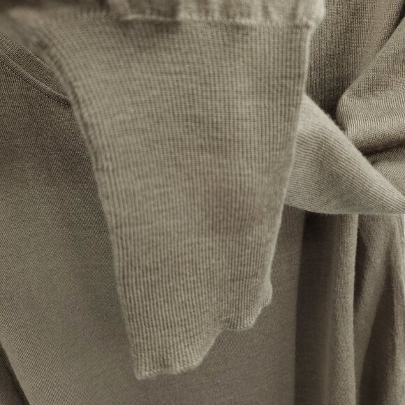 Emu Australia 100% Merino Wool Lightweight Scoop Neck Sweater Top L Tan - Picture 9 of 15